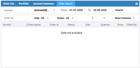 order search
