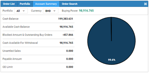 account summary